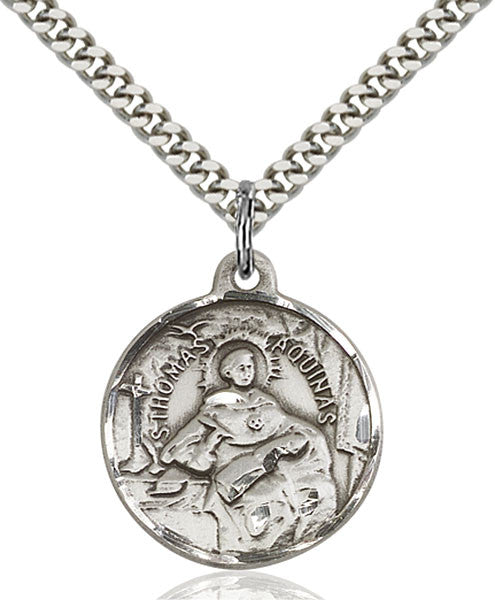 Sterling Silver St. Thomas Aquinas Pendant