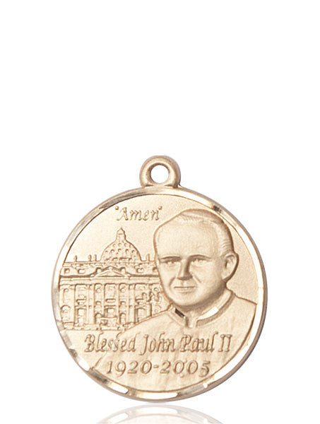 14kt Gold Pope John Paul II Medal