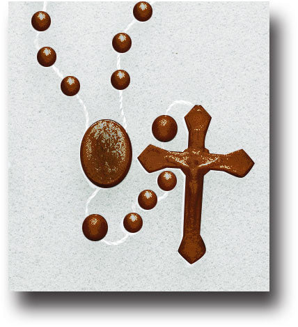 Brown Plastic Cord Rosary