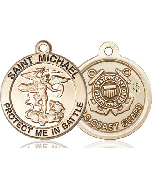 14kt Gold St. Michael Medal