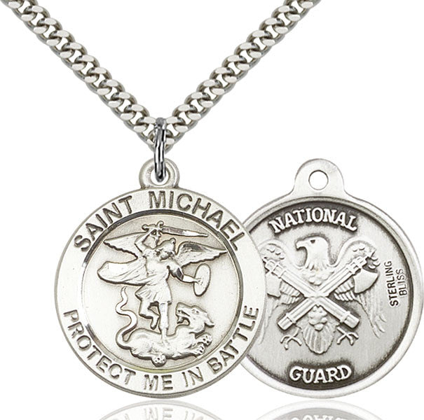 Sterling Silver St. Michael the Archangel Pendant