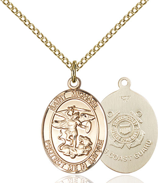 Gold Filled St. Michael the Archangel Pendant