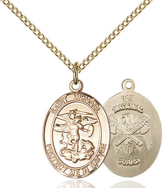 Gold Filled St. Michael the Archangel Pendant