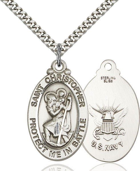 Sterling Silver St. Christopher Pendant