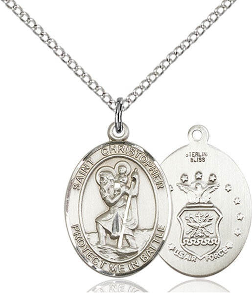 Sterling Silver St. Christopher Pendant