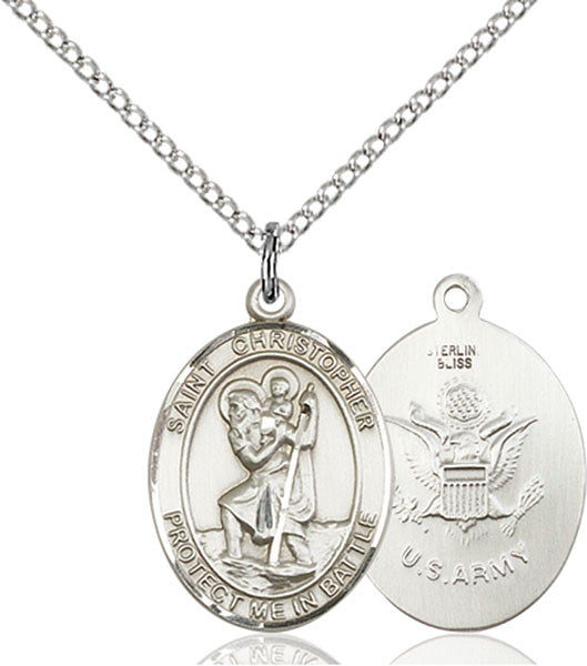 Sterling Silver St. Christopher Pendant