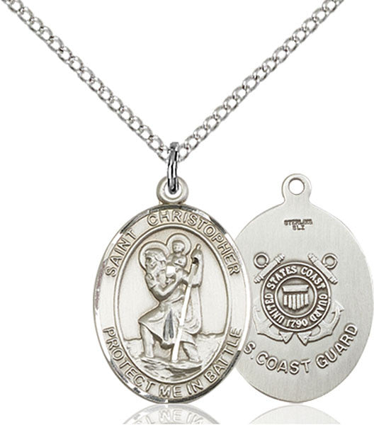 Sterling Silver St. Christopher Pendant