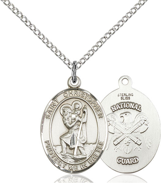 Sterling Silver St. Christopher Pendant