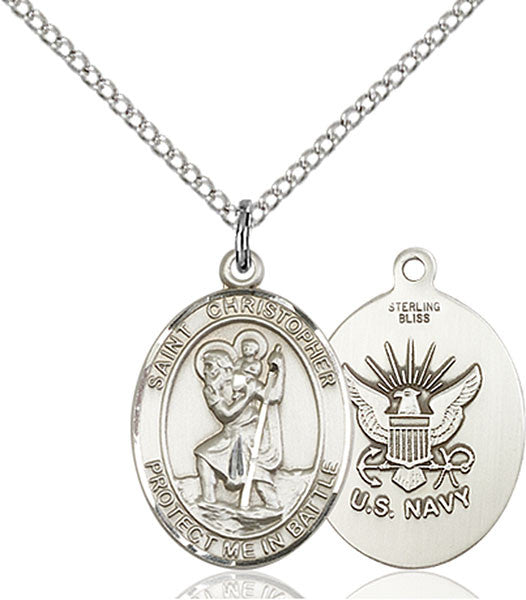 Sterling Silver St. Christopher Pendant