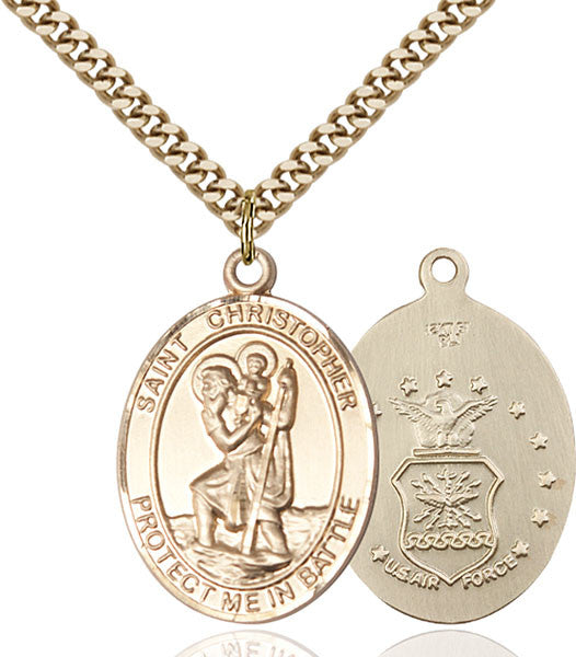Gold Filled St. Christopher Pendant