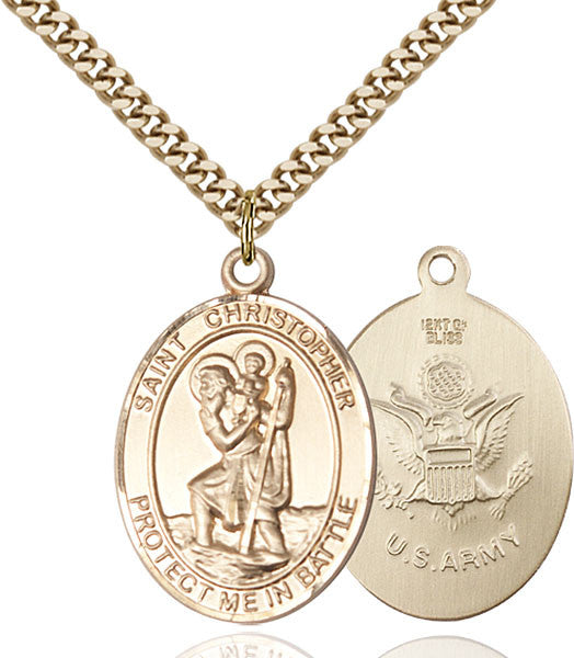 Gold Filled St. Christopher Pendant