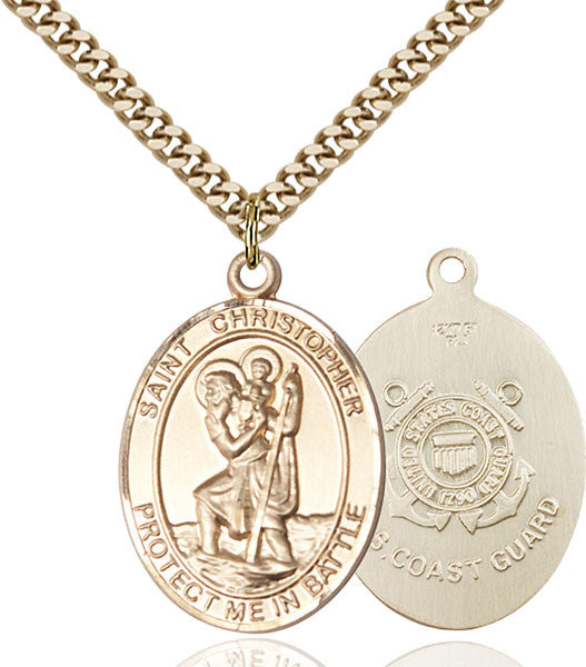 Gold Filled St. Christopher Pendant