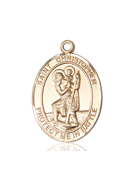 14kt Gold St. Christopher Medal