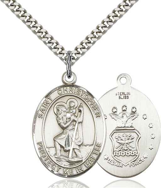 Sterling Silver St. Christopher Pendant