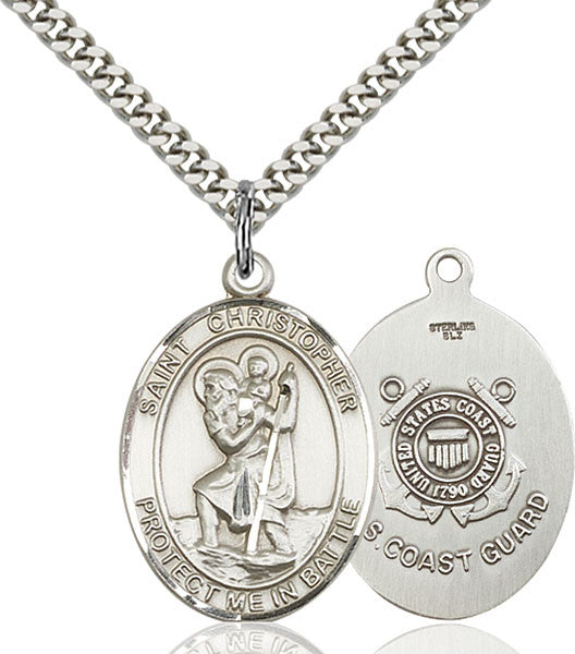 Sterling Silver St. Christopher Pendant
