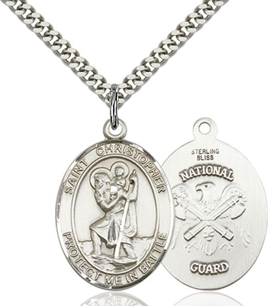 Sterling Silver St. Christopher Pendant