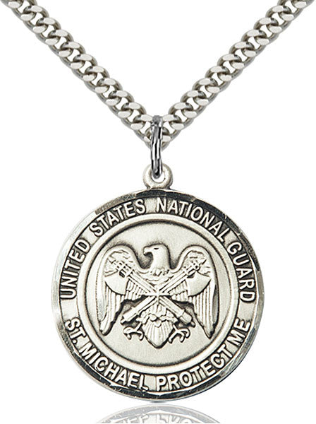 Sterling Silver NAT'L GUARD/ST. MICHAEL Pendant
