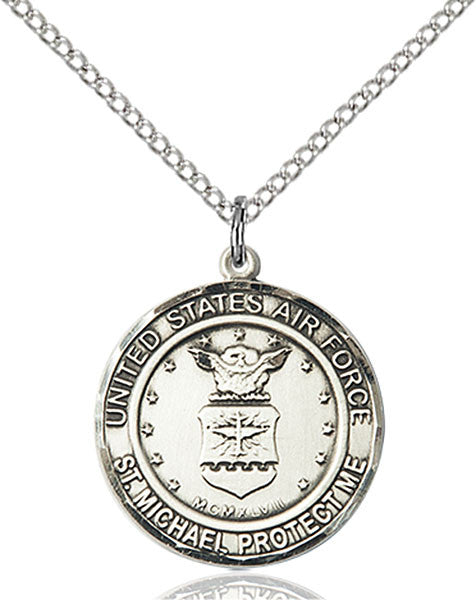 Sterling Silver AIR FORCE/ST. MICHAEL Pendant