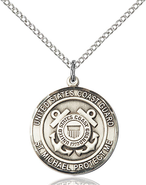 Sterling Silver COAST GUARD/ST. MICHAEL Pendant