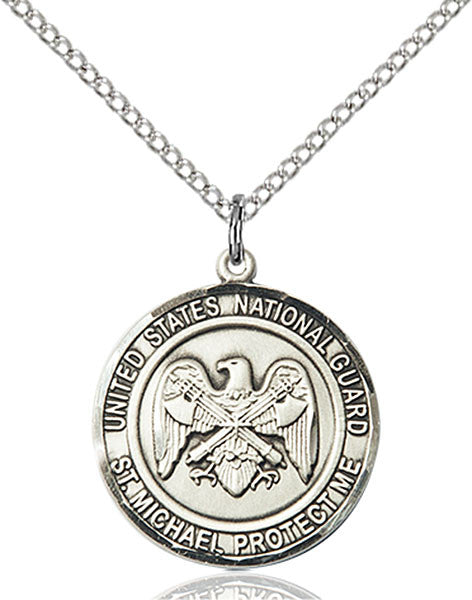 Sterling Silver NAT'L GUARD/ST. MICHAEL Pendant