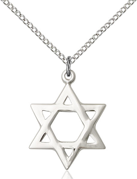 Sterling Silver Star of David Pendant