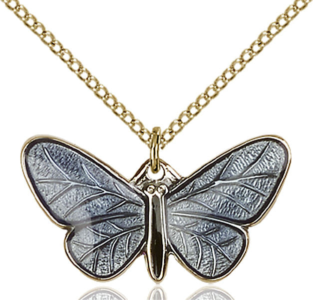 Gold Filled Butterfly Pendant