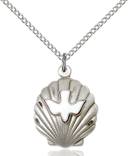 Sterling Silver Shell / Holy Spirit Pendant