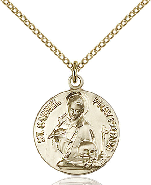 Gold Filled St. Gabriel of the Blessid Virgin Pend