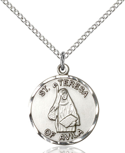 Sterling Silver St. Theresa Pendant