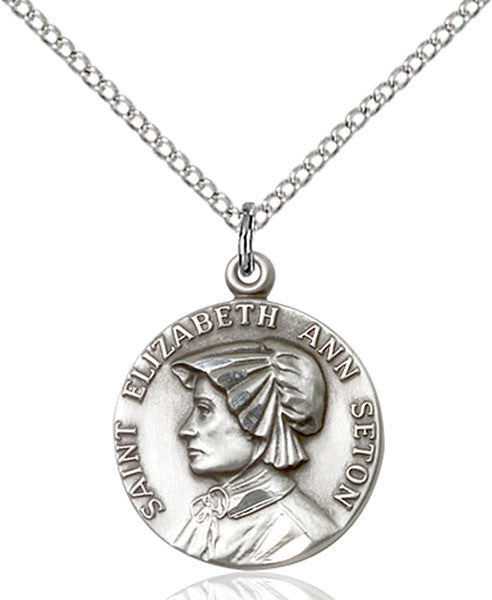 Sterling Silver St. Elizabeth Ann Seton Pendant
