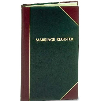 Marriage Register Standard Edition 9x14"