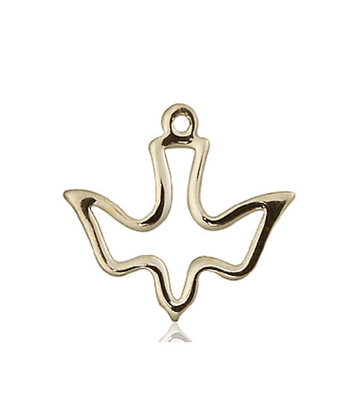 14kt Gold Holy Spirit Medal