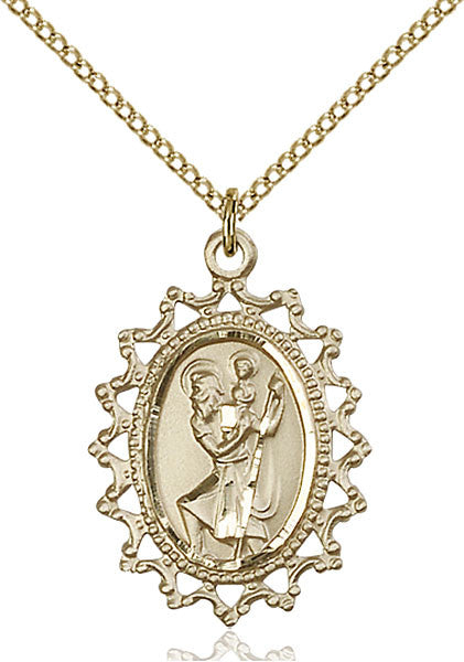 Gold Filled St. Christopher Pendant