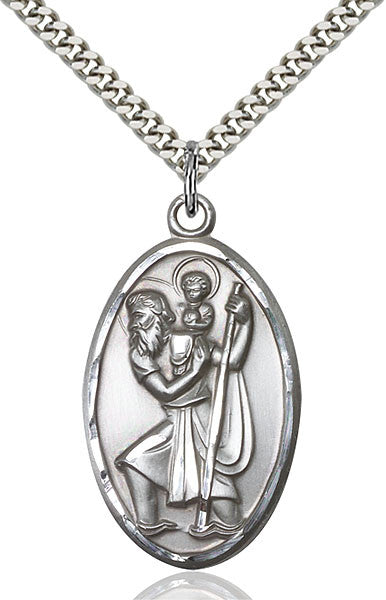Sterling Silver St. Christopher Pendant