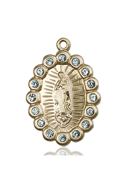 14kt Gold O/L of Guadalupe Medal