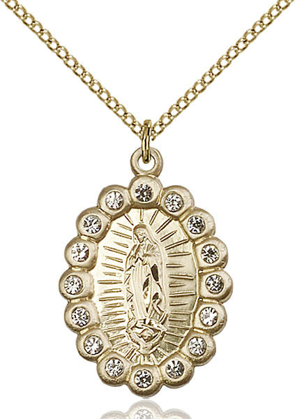 Gold Filled O/L of Guadalupe Pendant