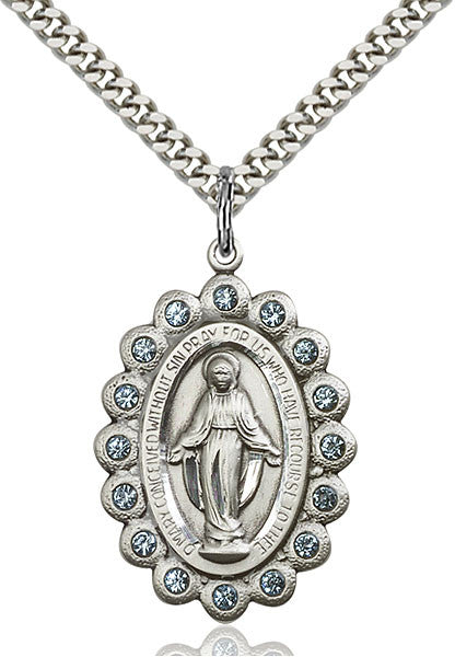 Sterling Silver Miraculous Pendant