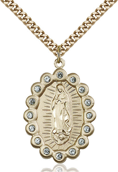 Gold Filled O/L of Guadalupe Pendant