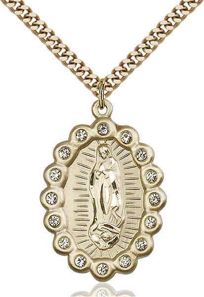 Gold Filled O/L of Guadalupe Pendant