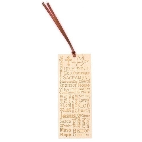 Wood Confirmation Bookmark