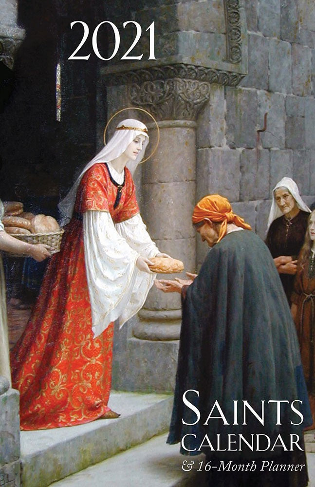 Saints Catholic Calendar & 16 Month Daily Planner 2021 Spiral Bound