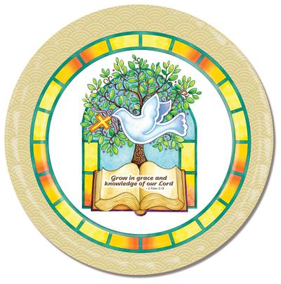 Confirmation, Grow in Grace Paper Plate