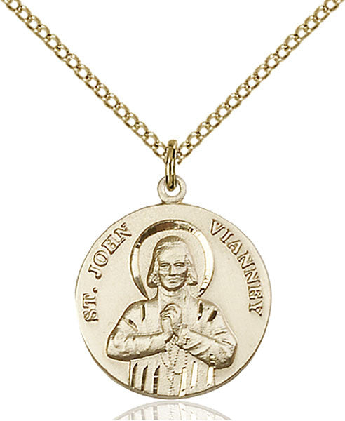 Gold Filled St. John Vianney Pendant