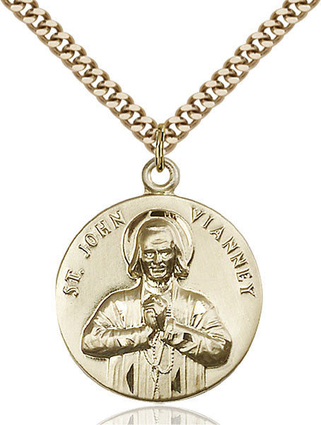 Gold Filled St. John Vianney Pendant