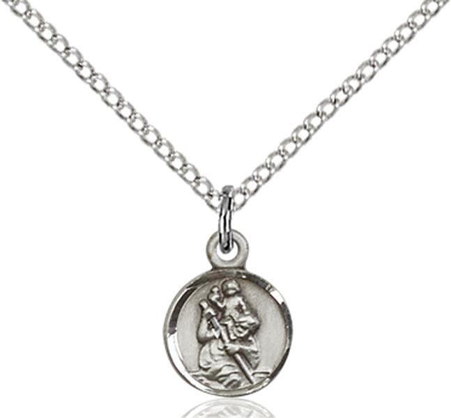 Sterling Silver St. Christopher Pendant