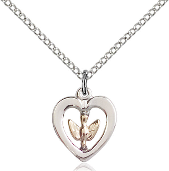 Two-Tone GF/SS Holy Spirit Pendant