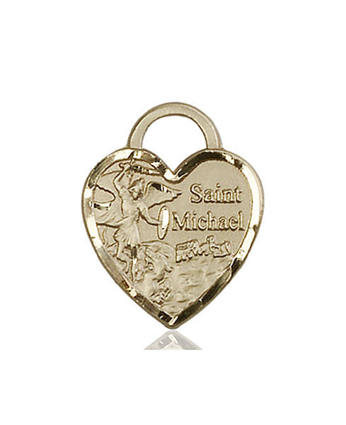14kt Gold St. Michael the Archangel Medal