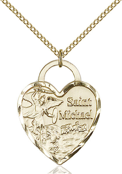 Gold Filled St. Michael the Archangel Pendant