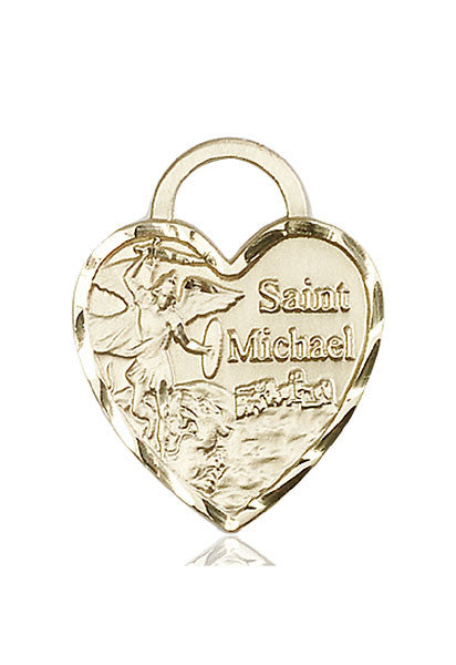 14kt Gold St. Michael the Archangel Medal