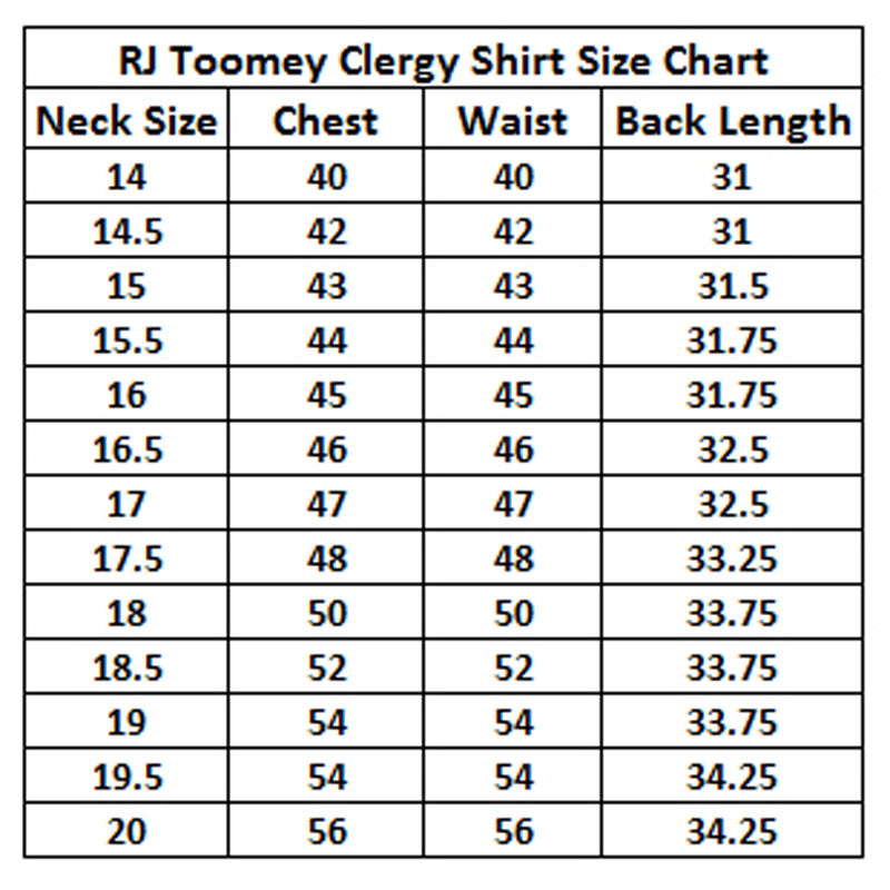 R.J. Toomey™ Summer Comfort Short Sleeve Clergy Shirt